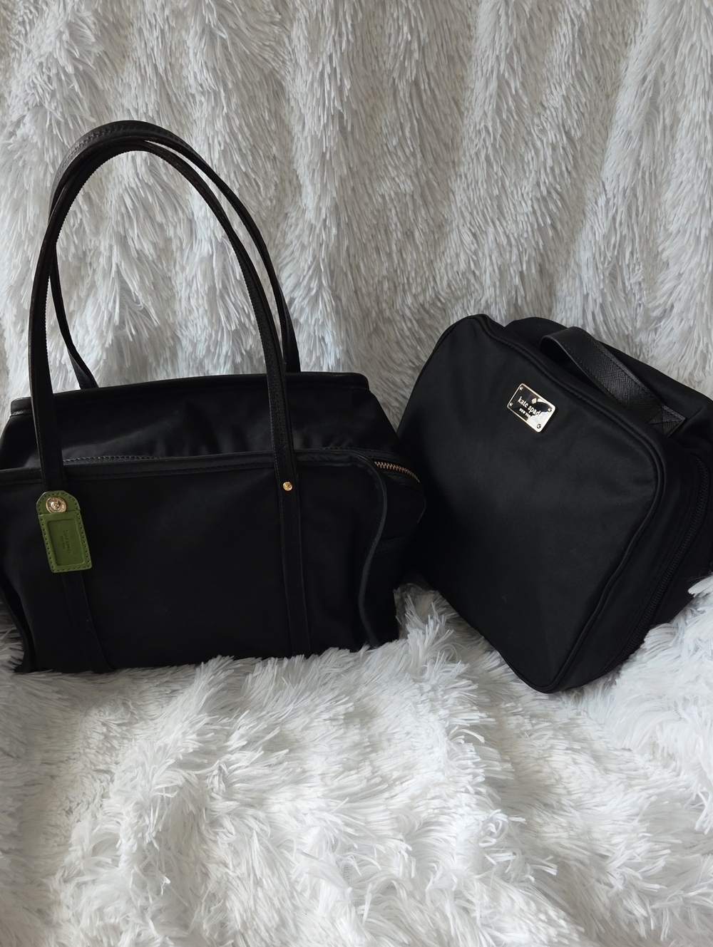 KATE SPADE Black Women's Tote and Organizer Bag Set